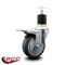 Service Caster 4'' Thermoplastic Rubber Swivel 1-7/8'' Expanding Stem Caster Total Lock Brake SCC-EXTTL20S414-TPRB-178 - alternate 2